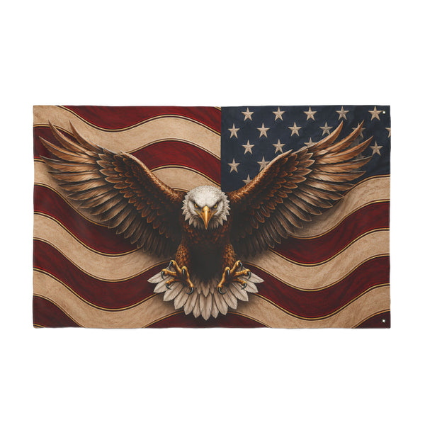 American Eagle Patriotic Flag -12
