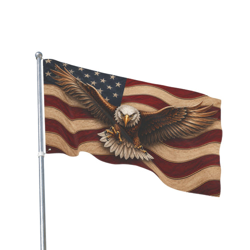 American Eagle Patriotic Flag -12