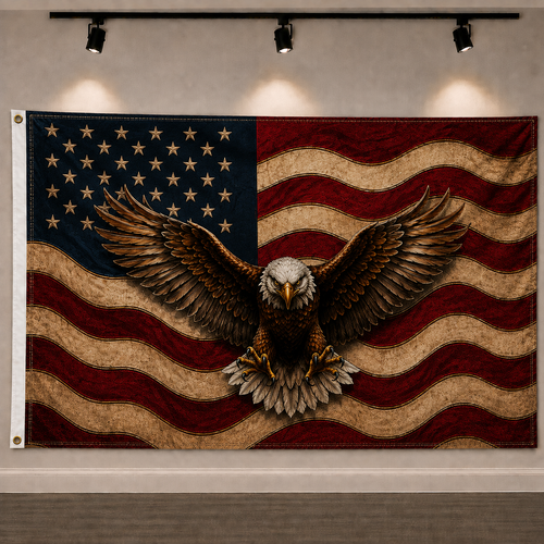 American Eagle Patriotic Flag -12