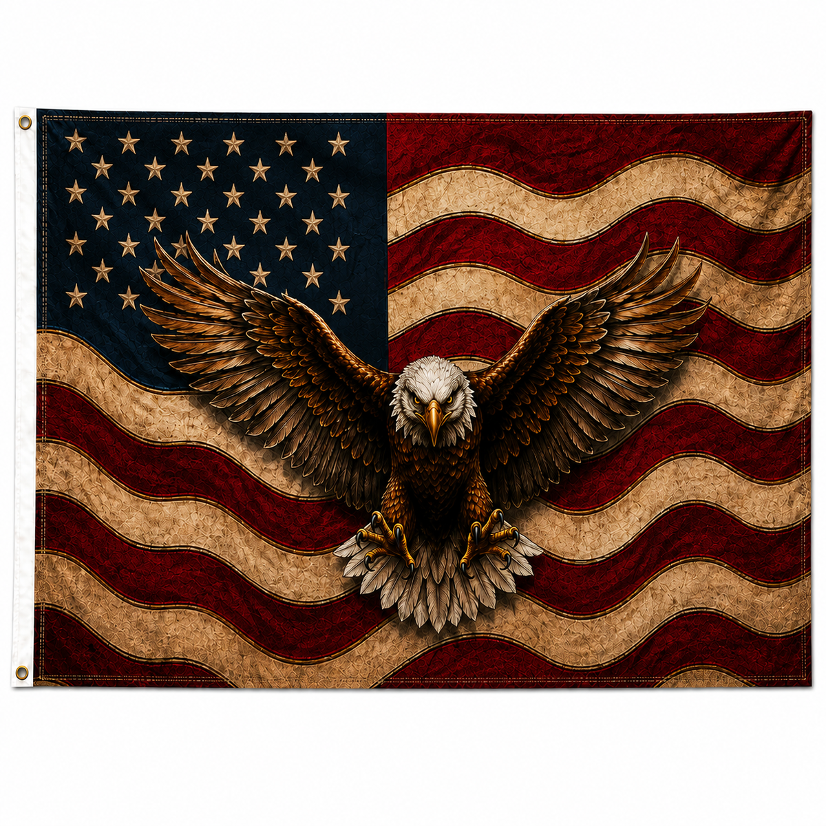 American Eagle Patriotic Flag -12